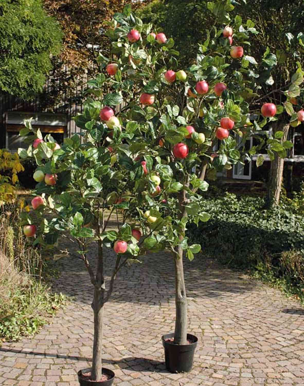 Knstlicher Apfelbaum LASITA, Kunststamm, Frchte, grn, 240cm
