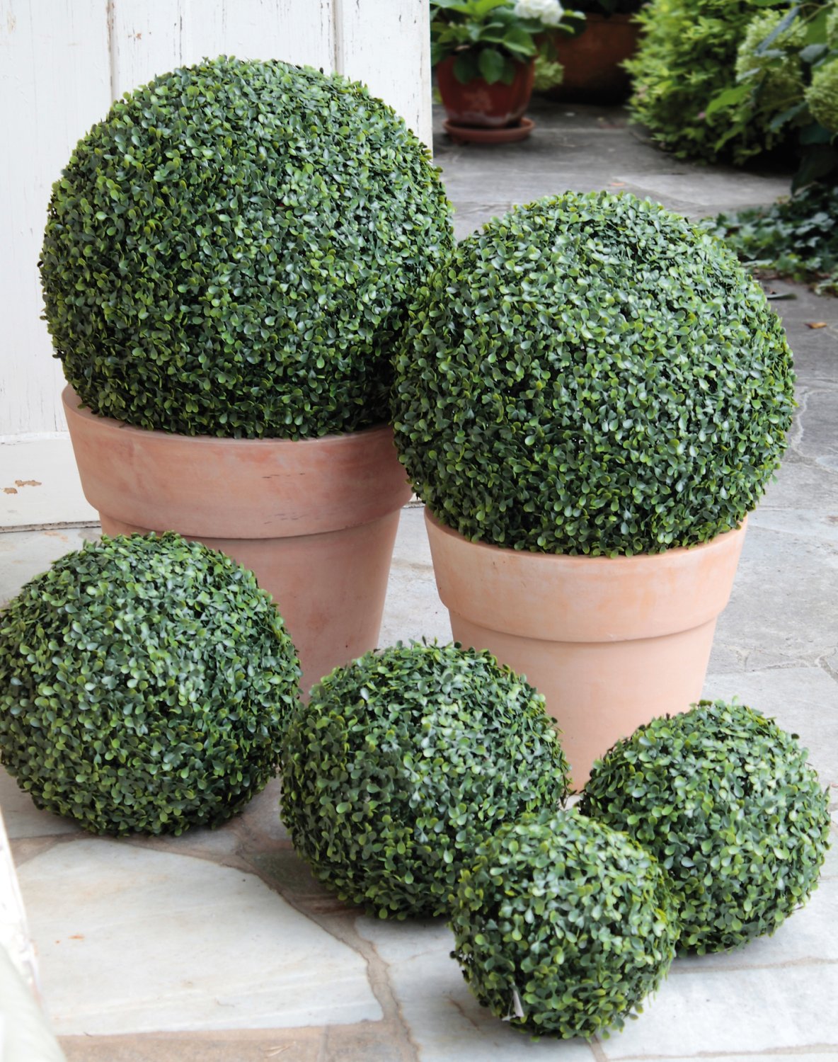 Artplants Kranz Kunst Buchsbaumkranz Heinz – 24 Cm, Grün, Auf Styroporring, Künstliche Türdekoration, Artplants Kollektion