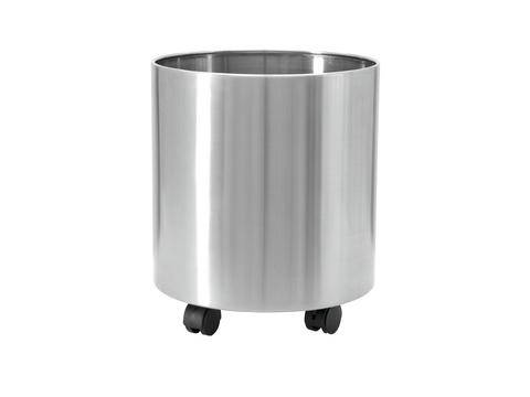 Edelstahl Übertopf ALVARO, silber, 25,5cm, Ø25cm