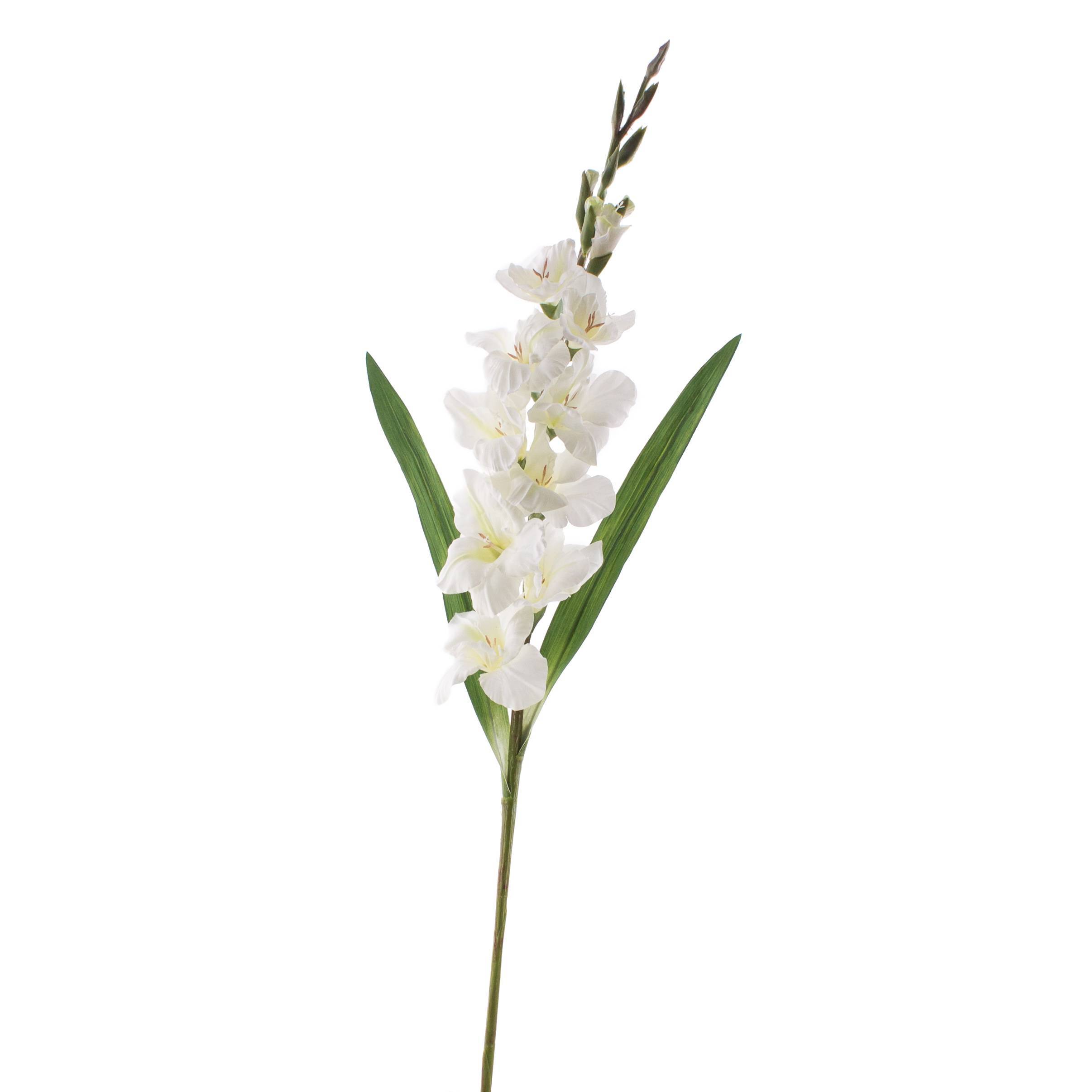 100cm creme-weiß Kunstblume Gladiole LILIANA