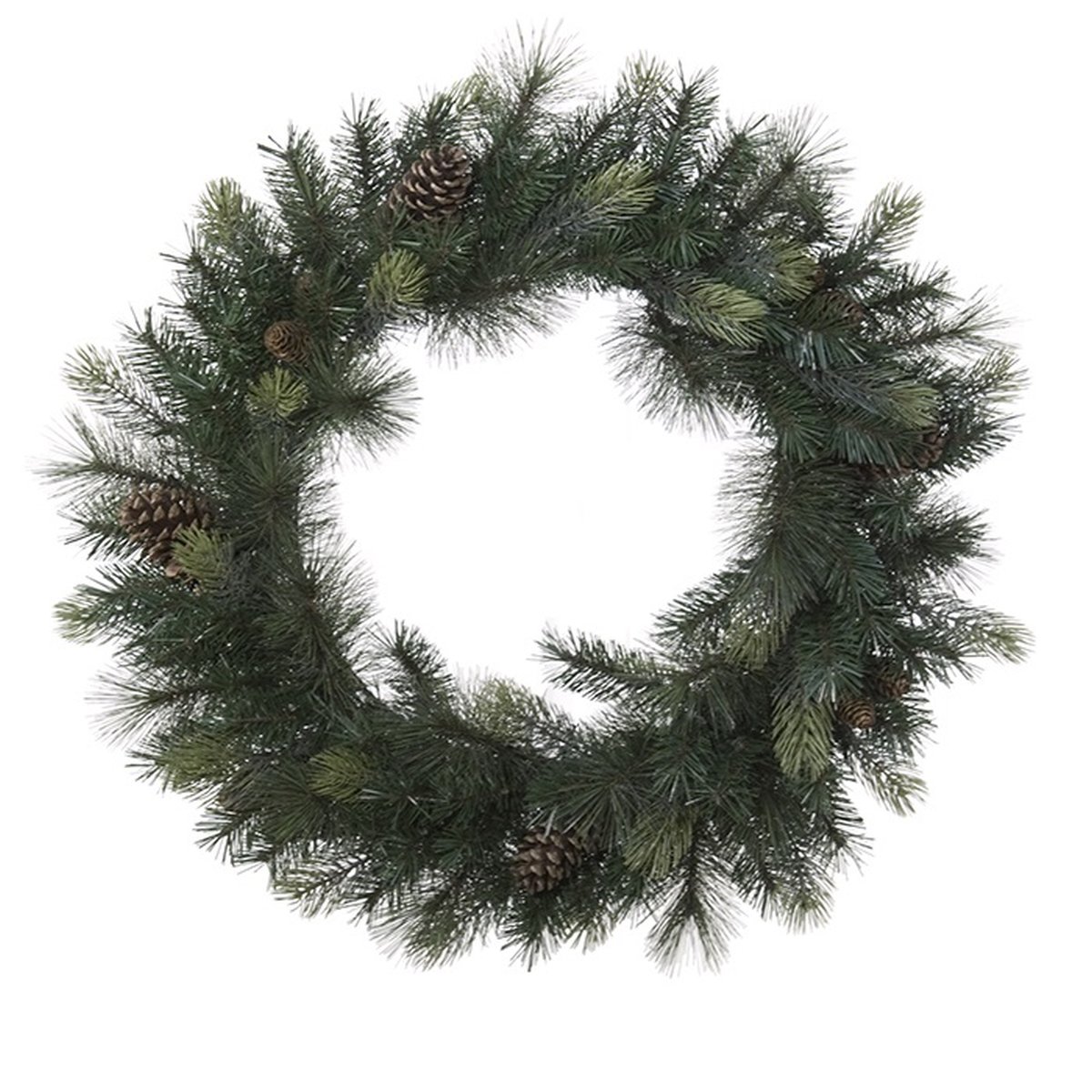 Knstlicher Norfolk Kiefernkranz 2,7m - Tannennadeln Fr Tr & Wand |  Weihnachtskranz Weich