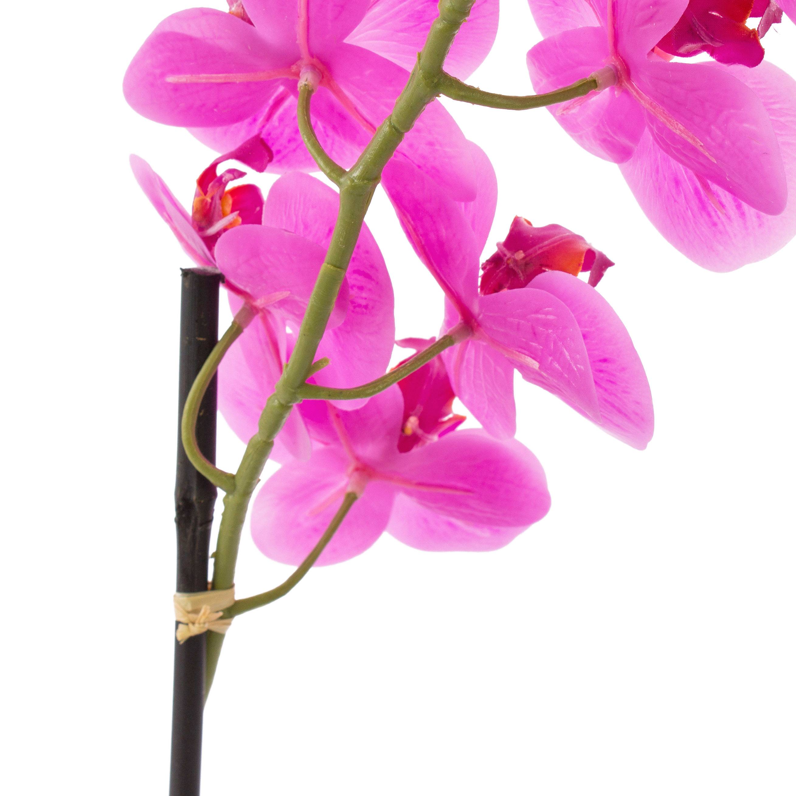 pink, Kunstorchidee EMILIA, Phalaenopsis 50cm