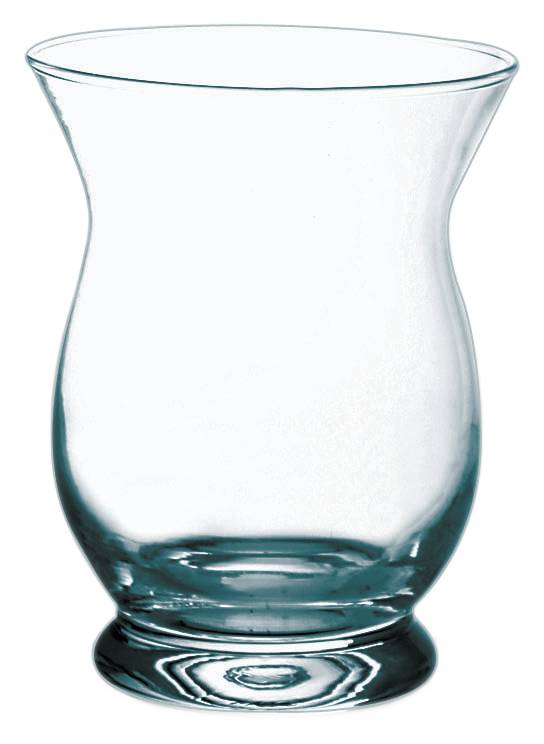 Bauchiges Kerzenglas RAYNA, transparent, 15cm, Ø11cm