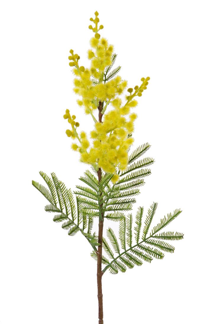Künstlicher Mimosen Zweig MENSON, gelb, 60cm