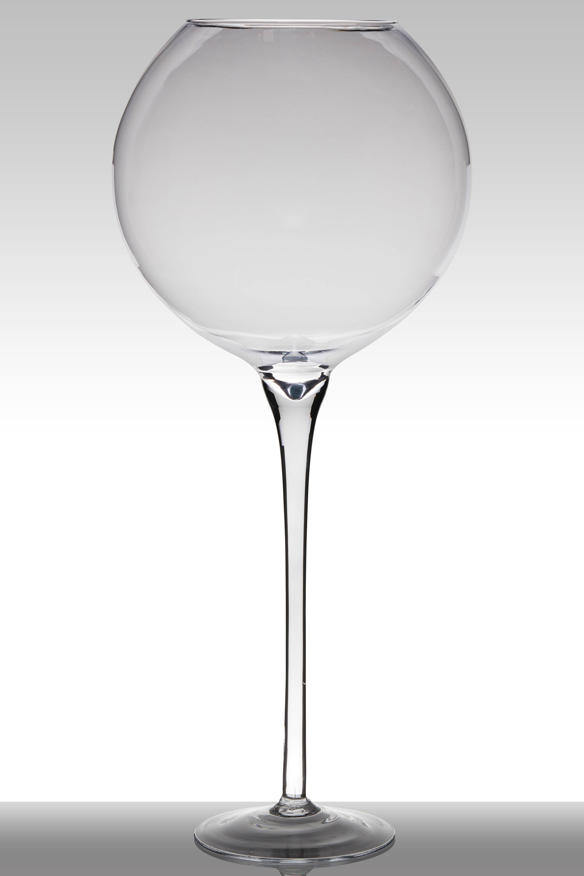 Großes Stielglas mit Fuß LENORA EARTH, klar, 100cm, Ø39,5cm