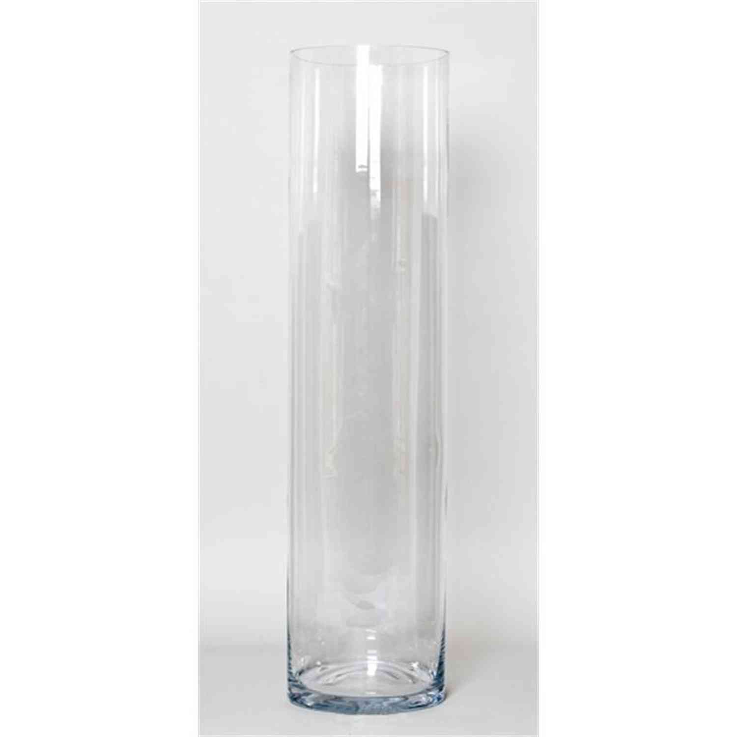 Zylinder Bodenvase SANSA OCEAN, Glas, transparent, 100cm, Ø24cm