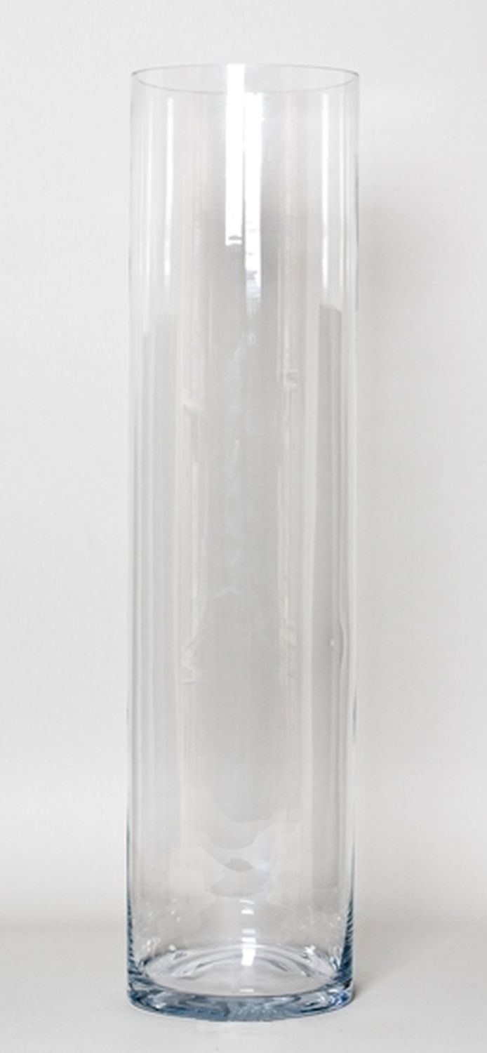 Zylinder Bodenvase SANSA OCEAN, Glas, transparent, 100cm, Ø24cm