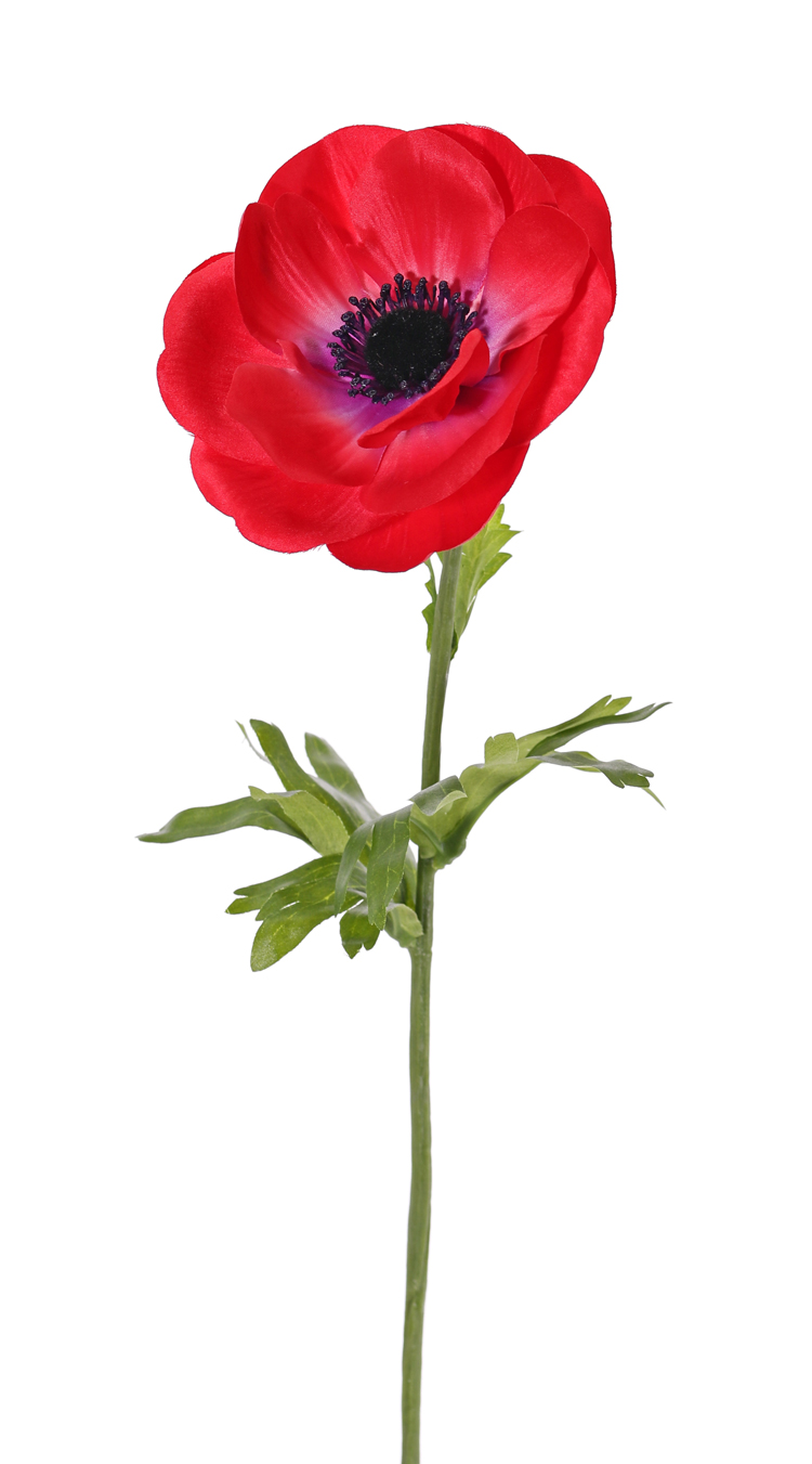 Kunstblume Anemone ANJALA, rot, 40cm, Ø11cm