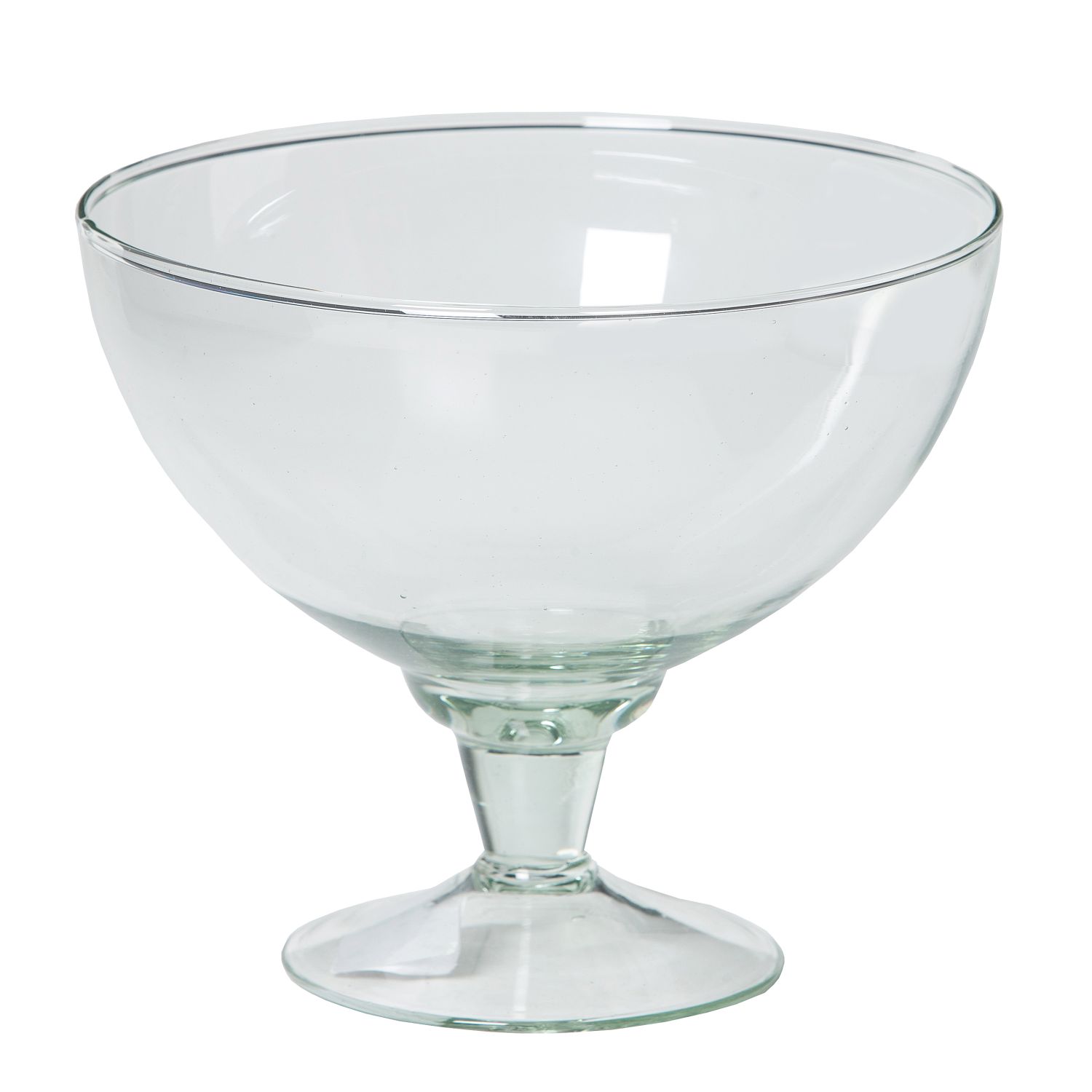 Obstschale AYOKA aus Glas, mit Fuß, klar, 15cm, Ø18cm
