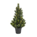 Künstlicher Tannenbaum x 60 im Topf 51cm Ø 20cm, dunkelgrün