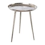 Aluminium Beistelltisch UMAIZA, silber, 45cm, Ø39cm