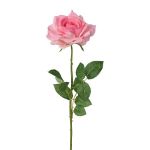 Kunstblume Rose DUNKO, rosa, 70cm, Ø11cm