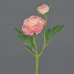 Deko Ranunkel LIOFA, rosa-creme, 35cm, Ø8cm
