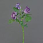 Dekozweig Stiefmütterchen SIANIE, violett-blau-weiß, 35cm, Ø5-6,5cm
