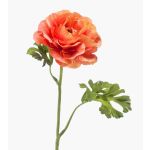 Kunstblume Ranunkel KRISTY, lachs-orange, 60cm, Ø10cm