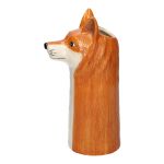 Stielblumenvase Fuchs FREDDIE aus Keramik, orange-weiß, 14,7x12,2x30cm