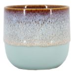 Keramiktopf ULMUS mit Farbverlauf, hellblau, 8cm, Ø8cm
