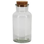 Apothekerflasche LORRIE mit Korken, transparent, 16cm, Ø8cm