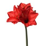 Künstliche Amaryllis BENITA, rot, 55cm, Ø10cm