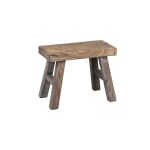 Holz Schemel ALVE, braun-grau, 25x12x20cm