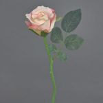 Künstliche Rose ELLI, rosa, 30cm, Ø6,5cm