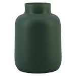 Blumenvase Glas VERMYN, grün-matt, 20cm, Ø15cm