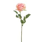 Rose künstlich BRUNETTE, rosa-creme, 70cm, Ø11cm