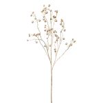Dekozweig Kartoffelrose BLINTO mit Hagebutten, metallic-gold, 135cm