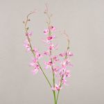 Kunstblumen Zweig Cymbidium Orchidee MONDEGO, rosa-pink, 95cm, Ø4-7cm