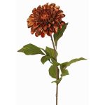 Samt Dahlie TINFAS, kupfer, 60cm, Ø13cm