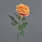 Kunstrose KAILIN, orange-pink, 65cm, Ø9cm
