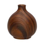 Dekoflasche MARILLA in Holzoptik, Dolomit, braun, 10,3cm, Ø9,3cm