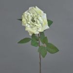 Samt Rose YUFAN, creme, 65cm, Ø15cm