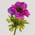 Kunstblume Anemone FRANCA, pink, 35cm, Ø9cm
