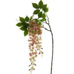 Kunstblumen Zweig Blauregen LIANMU, rosa, 140cm