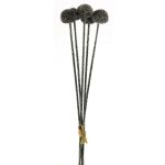 Künstlicher Bund Zierlauch ANSHUO mit Glitzer, schwarz-silber, 60cm