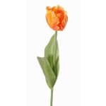 Kunstblume Papageientulpe UAKARI, orange-gelb, 65cm, Ø6cm