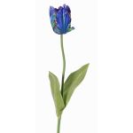 Kunstblume Papageientulpe UAKARI, blau-grün-lila, 65cm, Ø6cm
