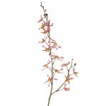 Künstlicher Cattleya Orchideenzweig TRASSA, violett-weiß-gelb, 80cm, Ø4-8cm
