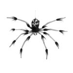 Halloween Horror Spinne VALKYRIE mit Bewegungs- Soundfunktion, LEDs, 60cm, Ø80cm