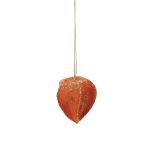 Kunst Obst Physalis AKIMA mit Glitzer, orange, 6cm, Ø5cm