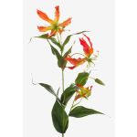 Kunstblume Gloriosa FUJITA, orange-gelb, 80cm, Ø15cm