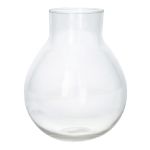 Blumenvase MADELEINE aus Glas, transparent, 19,5cm, Ø16cm
