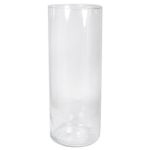 Blumen Vase SANYA OCEAN, Glas, Zylinder, klar, 50cm, Ø19cm