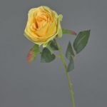 Rose künstlich SIMONY, gelb, 45cm, Ø8cm