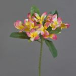 Künstliche Frangipani ALDAH, rosa-gelb-weiß, 75cm, Ø20cm