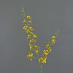 Künstlicher Oncidium Orchideen Zweig TALIAH, gelb, 85cm, Ø3-4cm