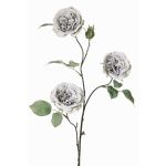 Kohl-Rose Deko Zweig GITTI, grau-blau, 80cm, Ø8-9cm