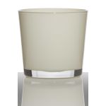 Pflanztopf aus Glas ALENA, creme, 11cm, Ø11,5cm