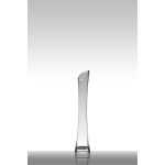 Schmale Vase aus Glas PATTY EARTH, transparent, 35cm, Ø7cm